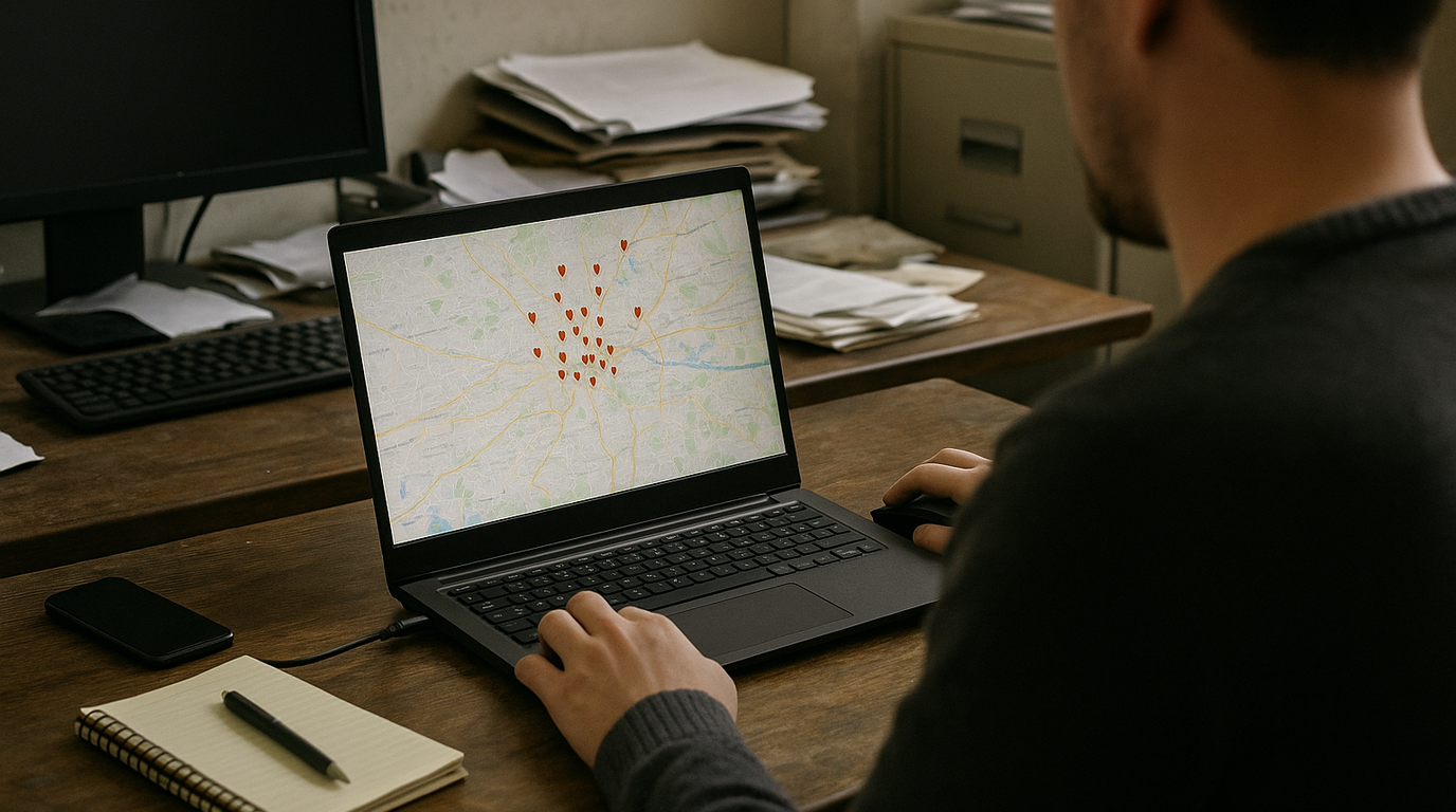 A real-world photograph of a scene related to google maps seo services.