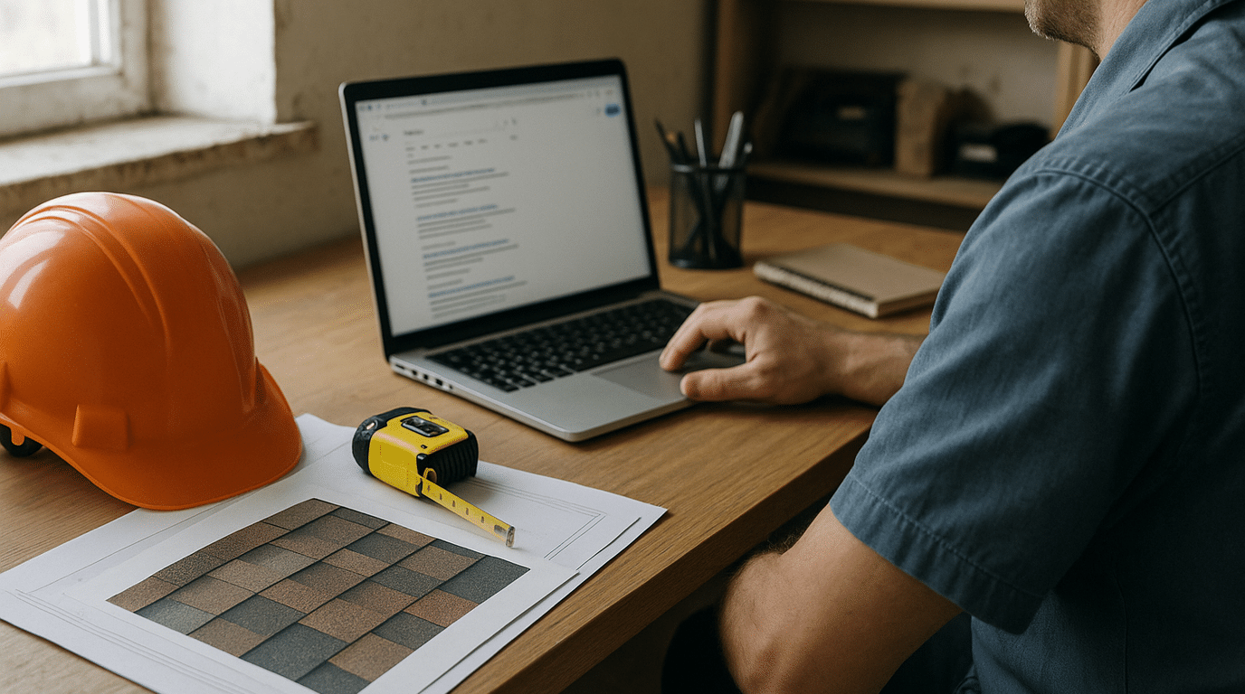 A real-world photograph of a scene related to roofing seo services.
