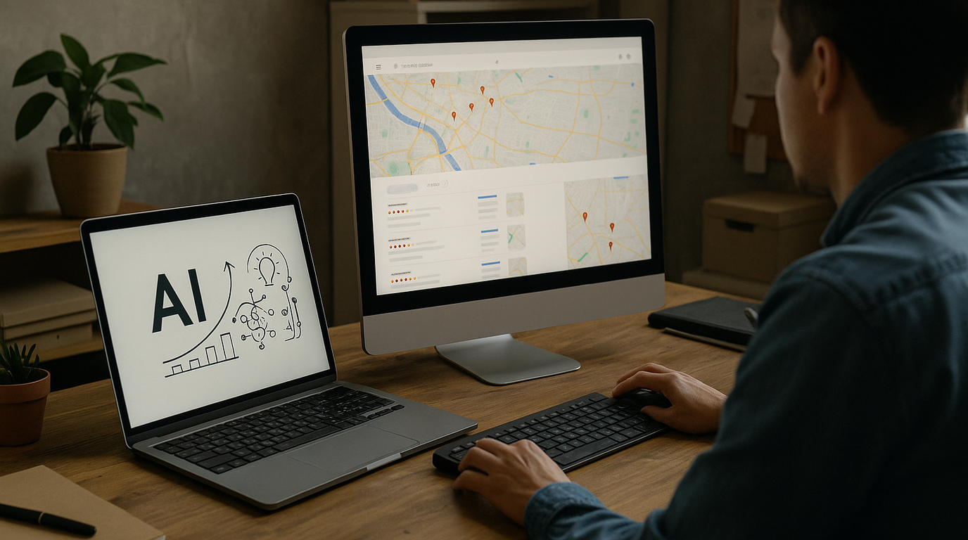 A real-world photograph of a scene related to ai local seo mesa.