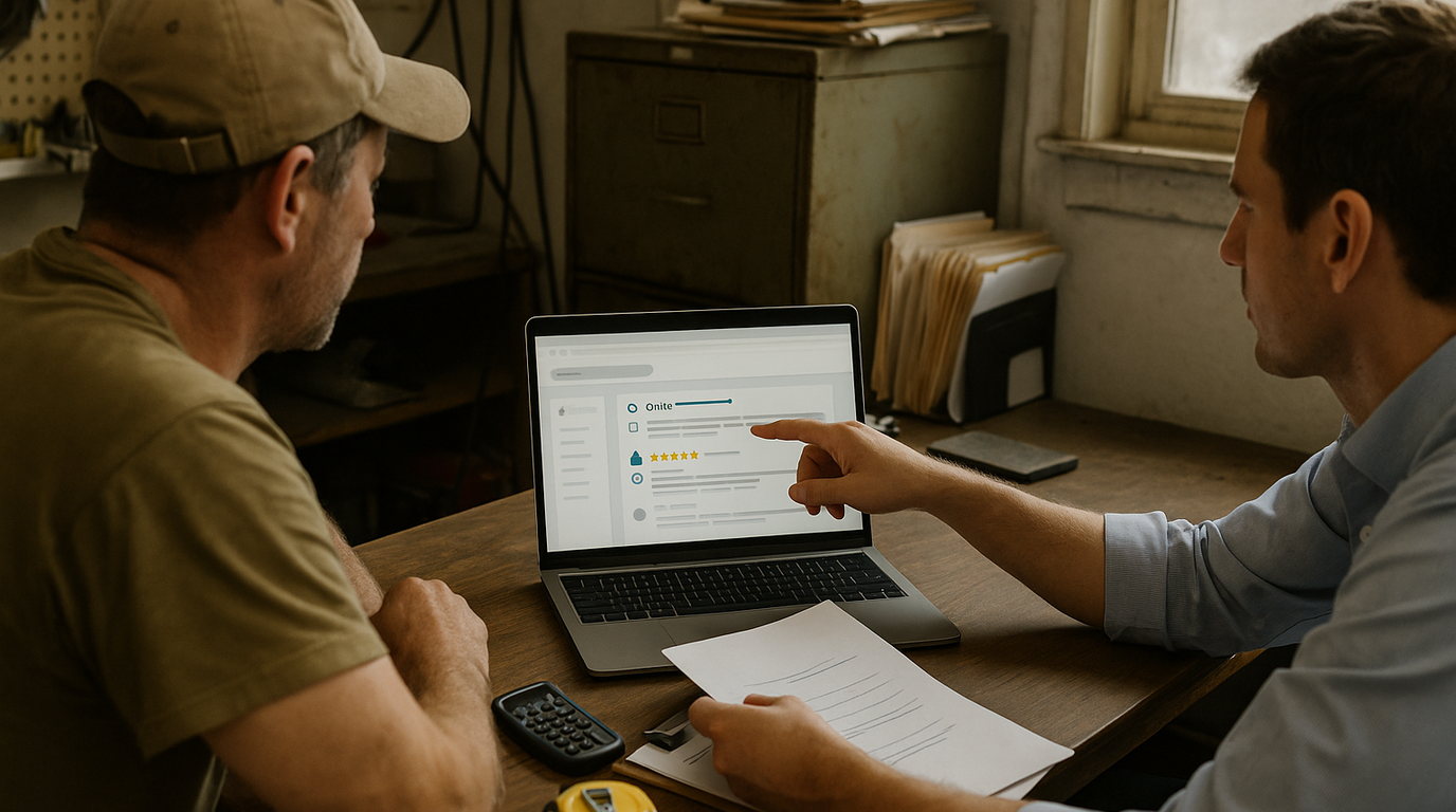 A real-world photograph of a scene related to online reputation management services cost.