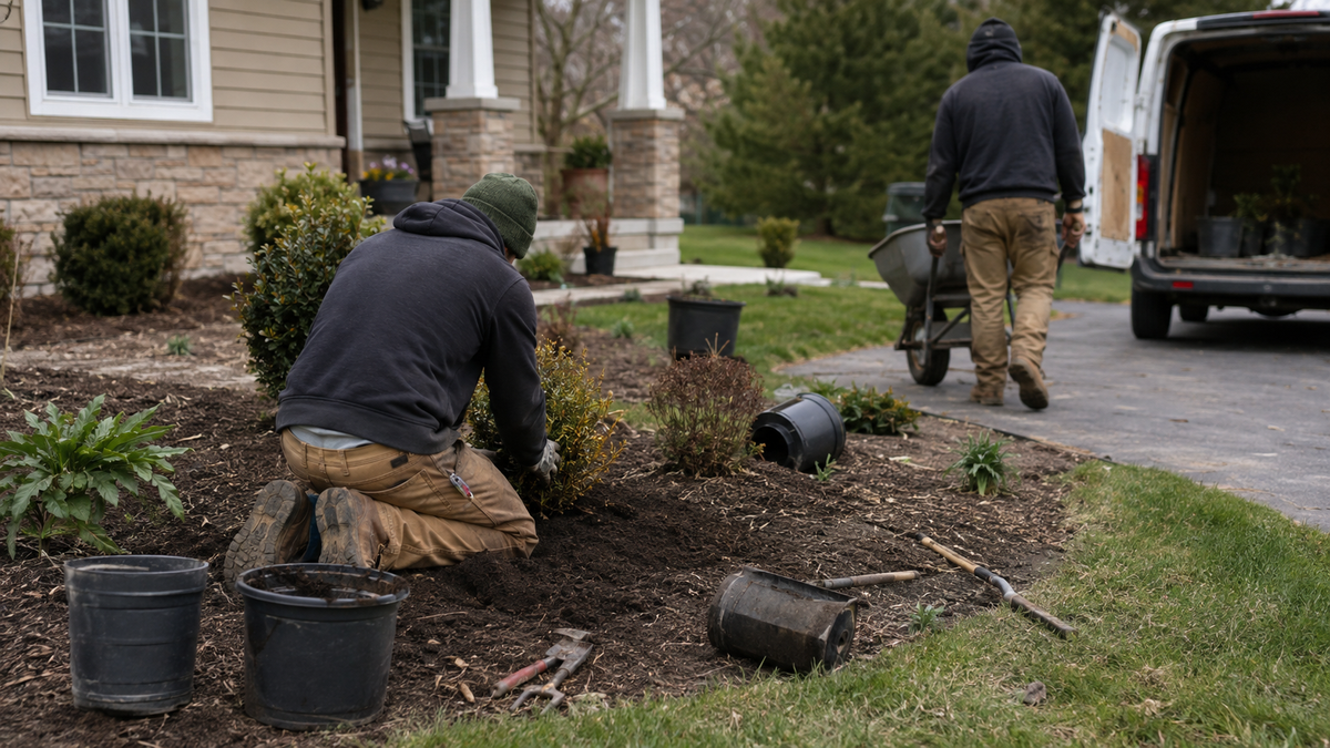 A real-world photograph of a scene related to landscaping seo.