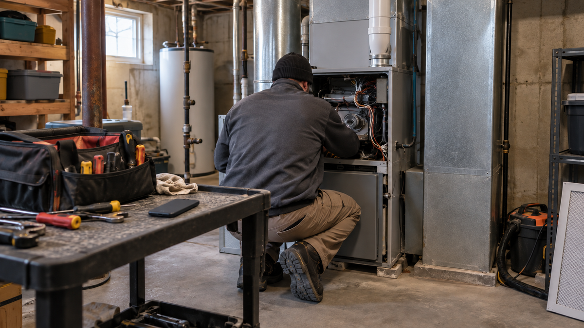 A real-world photograph of a scene related to hvac pay per click.