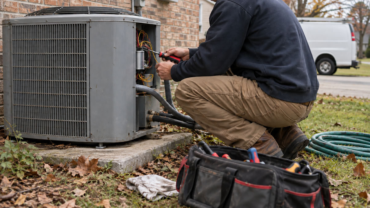 A real-world photograph of a scene related to seo for hvac companies.